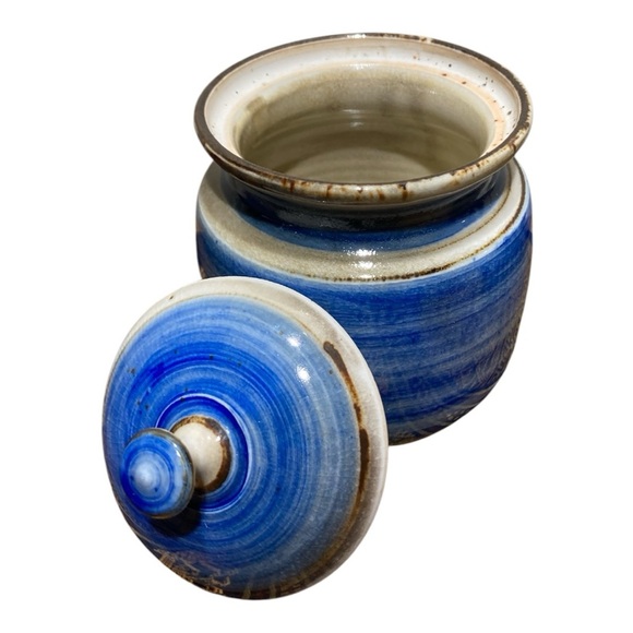 Handcrafted Art Pottery Set (Bowl & Jar with Lid) - Picture 4 of 6